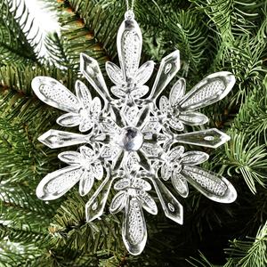 Fait à la main acrylique cristal Transparent flocon <span class=keywords><strong>de</strong></span> neige ornement arbre <span class=keywords><strong>de</strong></span> noël scènes <span class=keywords><strong>de</strong></span> mariage suspendus décoration <span class=keywords><strong>Photo</strong></span> <span class=keywords><strong>boule</strong></span> <span class=keywords><strong>de</strong></span> noël - Product Image 2