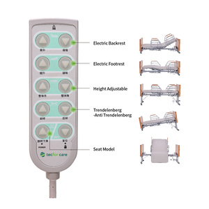 Cama Eléctrica Giratoria para Cuidado de Ancianos, Moderna Cama de Hospital Eléctrica IEC 60601 para Cuidado en el Hogar, Cama de Madera para Enfermería Médica - Product Image 4