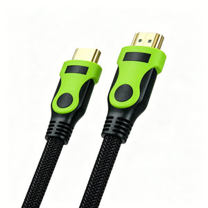 Câble HDMI 1.4v 4K Qiulink, cordon tressé vert, 10,2 Gbps, haute vitesse, pour PS4, Xbox, projecteur, home cinéma, 5 pieds - Product Image 3