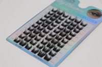 Faux cils synthétiques faits main en forme de tournesol pour débutants, INVISI-LASH, 10 rangées, fabriqués en Chine, vente en gros, marque personnalisée