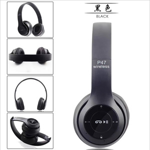 หูฟังไร้สาย P47 รุ่น 5.0 แบบครอบหู พร้อมการชาร์จแบบ Type C และกันน้ำระดับ IPX5 สำหรับฟังเพลงและสนทนา - Product Image 4