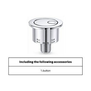 Botón de descarga de <span class=keywords><strong>inodoro</strong></span> tipo barril JIELIN T2240 compatible con válvula A822505500, botón de repuesto roscado, cromo negro moderno - Product Image 2