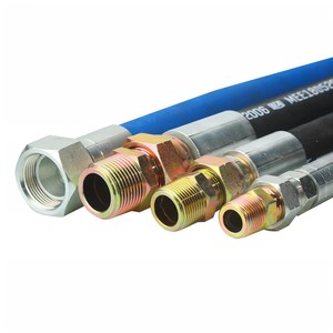 Tuyau en caoutchouc haute pression Haituo 19 mm, double couche, avec armature en fil d'acier, tube intérieur en NBR, pour compresseur d'air hydraulique - Product Image 1