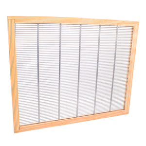 GREENVIVE Herramienta Apícola de Acero Inoxidable para Colmenas, Excluidor de Reinas con Borde de Madera, Modelo QE006-S - Product Image 2