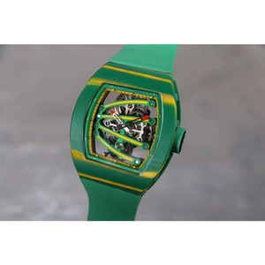 Top-grade Emerald Green Carbon Fiber Ultra-light Waterproof Diver Pointer Tourbillon Movement Automatic <b>Mechanical</b> Unisex <b>Watch</b> - Product Image 1