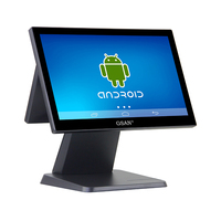 Sistema POS Android OEM ODM, Caja Registradora de Fácil Operación, Sistema POS Todo en Uno de 15.6 Pulgadas con Pantalla para Clientes de 11.6 Pulgadas