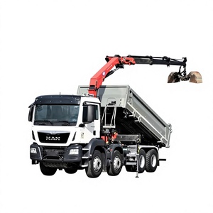 Camion grue-benne 8x4 MAN TGS 35.480 2017, benne basculante 5,30m + HMF 1310-K3FUNK - Product Image 1