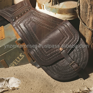 Bolsa de Silla de Montar de Cuero Genuino de Primera Calidad Y&Z, Hecha a Mano, Personalizable, para Equitación, Duradera, con Logotipo Personalizado - Product Image 1