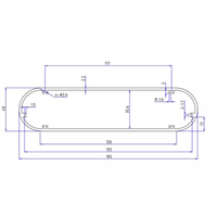Boîtier en aluminium extrudé anodisé, boîtier électronique métallique, boîte de jonction, boîtier de circuit imprimé, boîte de rail DIN