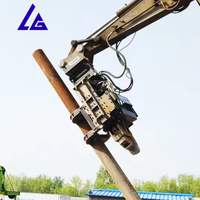 Martillo Vibratorio Hidráulico de Sujeción Lateral para Proyectos de Cimentación Urbana y Pilotes de Acero, Compatible con PC100 ZX120 EX130 EC150