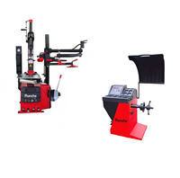 Machine à changer les pneus manuelle Runche R-FC avec bras d'assistance et équilibreuse combinée, force de démontage de la goupille 2500 kg, diamètre de roue max. 1040 mm - Vente chaude