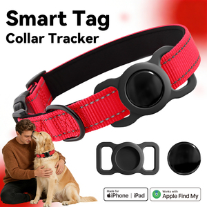 RSH Anti-perte Smart Air Tag avec collier pour animal de compagnie – Étui de protection souple en silicone étanche de haute qualité - Product Image 1