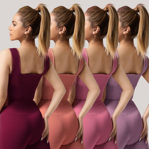 Conjunto Deportivo de Dos Piezas para Mujer, Top Deportivo XL con Tirantes Cruzados Reversibles y Ligeros para Yoga, Gimnasio y Fitness, Diseño Sexy con Parches - Product Image 6