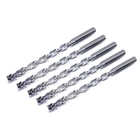Foret personnalisé en carbure de tungstène pour machine CNC à trous profonds en Chine, tige droite pour utilisation d'outils, foret en carbure personnalisé