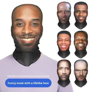 नया आगमन मजेदार डिजाइन बालकलावा पूर्ण चेहरे के चरित्र को कवर करता है प्रसिद्ध स्टार तस्वीर पेंटिंग लुभावनी वाटरप्रूफ स्पोर्ट्स मास्क - Product Image 1