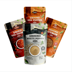 Bolsa de embalaje de condimento de grado alimenticio impresa personalizada bolsa de pie a prueba de olores para almacenamiento de aperitivos de avena y especias - Product Image 5