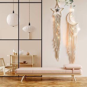 Collezione all'Ingrosso di Arazzi in Corda di Cotone Intrecciati a Mano Europei con Nappe, Morbidi Arredi per Decorazione Murale Domestica - Product Image 3