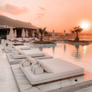 Beach Comfort Resort Loisirs Hôtel Jardin Bois <span class=keywords><strong>de</strong></span> teck PLUS DESIGN Chaise <span class=keywords><strong>de</strong></span> <span class=keywords><strong>piscine</strong></span> Chaise longue extérieure Chaise longue - Product Image 1