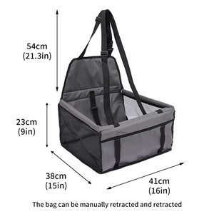 Siège de <span class=keywords><strong>voiture</strong></span> pliable pour animaux de compagnie, gain de place |   Sac de transport pour <span class=keywords><strong>chien</strong></span> en tissu Oxford |   Siège de sécurité durable pour animaux de compagnie pour voitures - Fournisseur en gros - Product Image 3