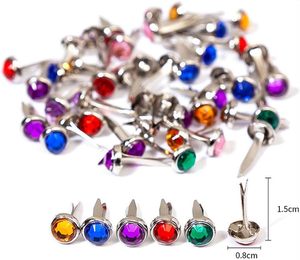 23550 Màu Sắc Hỗn Hợp Vòng Vuông Rhinestone Giấy Chốt Mini Pastel <span class=keywords><strong>brads</strong></span> Cho Scrapbooking DIY Nghệ Thuật Và Thủ Công Dự Án - Product Image 5