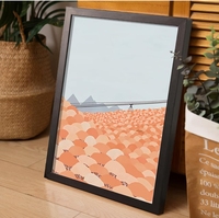 Offre Spéciale Cadre Photo en Bois Rustique Fait Main 40x50 cm, Format A4, Protection UV, Nouveau Lancement, Offre Exclusive pour Grossistes, en Bois Naturel