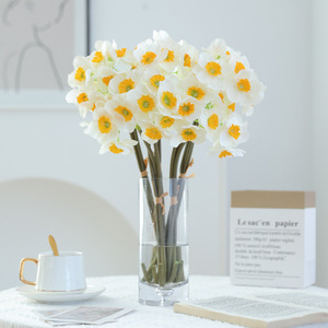 Narcissus Artificial Flower Bouquet Silk High Simulation Wedding Home Decor Table Ornament Nordic <b>Style</b> - Product Image 1