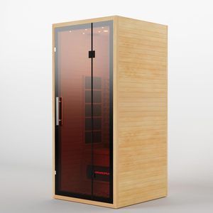 1 persona interior canadiense Hemlock madera mejorado <span class=keywords><strong>WiFi</strong></span> Control Home Spa Saunas bajo EMF <span class=keywords><strong>sauna</strong></span> infrarroja - Product Image 2