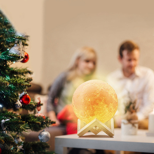 New Product 15CM Touch <strong>Wireless</strong> Speaker Moon <strong>Lamp</strong> with Colorful Light 3D Print Night Light - Product Image 6