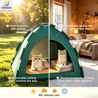 Tente pliable pour animaux de compagnie, lit pour chat et chien, portable, extérieur/intérieur, maisonnette pop-up, imperméable, respirante, avec fermeture éclair, toutes saisons