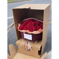 Boîte en papier recyclé pour papier d'emballage de fleurs Long carton mailer fleur boîte d'expédition fleurs