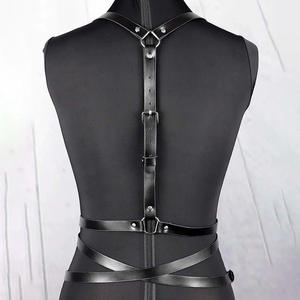 Femmes Sexy Jarretières faux <span class=keywords><strong>Cuir</strong></span> Femmes Corps Bondage Cage Sculpting Harnais Ceinture Bretelles Bretelles Goth Harajuku Ceinture - Product Image 6