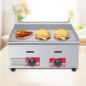 Special gas braised stove for hamburger stores in shopping malls delicious snack food making braised stove fry pan