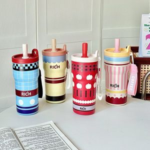 แก้วน้ำเก็บความเย็นสแตนเลส 316 ลายแฟชั่น <span class=keywords><strong>ผนัง</strong></span>สองชั้น พร้อมฝาปิดกันรั่วซึมและฐานกันลื่น - Product Image 1