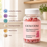 Soutien du microbiome pour l'équilibre digestif avec des gommes probiotiques à base de Lactobacillus