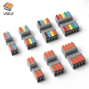 Elektrische Universele Compact Terminal Blok Draad Quick Kabel 3pin Elektrische Blok Terminal Vrouwelijke Power 3P Terminals