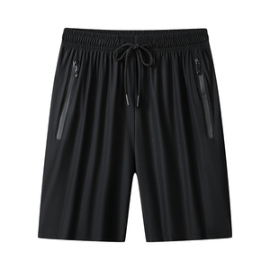 Pantalones Cortos Deportivos Casuales para Hombre, de Seda Helada, Holgados, con Logotipo Personalizado, Perforados, de Secado Rápido, para Playa - Product Image 1