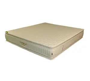 pillow top soft pocket spring fire resistant mattress