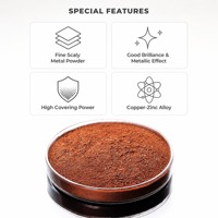 Poudre d'or bronze brillante de qualité supérieure, poudre de cuivre doré pâle riche avec effet métallique pour peintures décoratives
