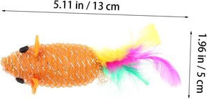 New Furry Rattle Small Mouse Kitten <b>Interactive</b> Play Assorted Color <b>Cat</b> <b>Toy</b> Mice <b>Cats</b> Product - Product Image 4