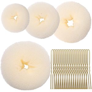Kit al por mayor para hacer moños de donut con horquillas en U, accesorios de varios tamaños para hacer moños de donut para uso en salones de belleza - Product Image 6