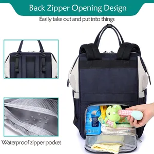 Multi Function Waterproof Diaper Bag Travel Baby Diaper Bag Backpack Mummy Nappy Bag With Changing Pad