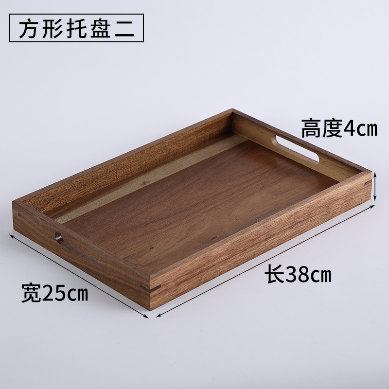 Bois d'acacia, rectangulaire, 38*25*4cm