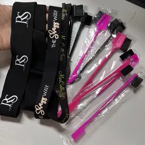 Bande élastique gratuite de marque privée pour les cheveux en dentelle Bandes de fonte pour perruques Peigne fabriqué à partir de plastique durable pour une utilisation en salon