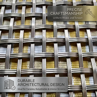 Maille métallique décorative de haute qualité Yuchen pour portes d'armoires – Idéale pour la décoration de restaurants