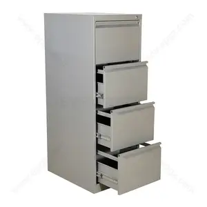 Muebles de oficina de Metal con cerradura de gabinete de archivo de con 4 cajones deslizantes