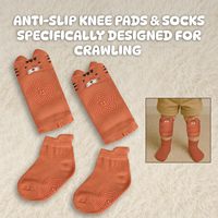Sac à dos de protection pour la tête de bébé avec genouillères et chaussettes antidérapantes pour les tout-petits qui apprennent à marcher