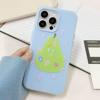 Coque de téléphone souple en gelée de fruits Manga créative, adaptée à l'iPhone 16 15 14 13 12 11 Pro Max, sensation de peau, anti-chute