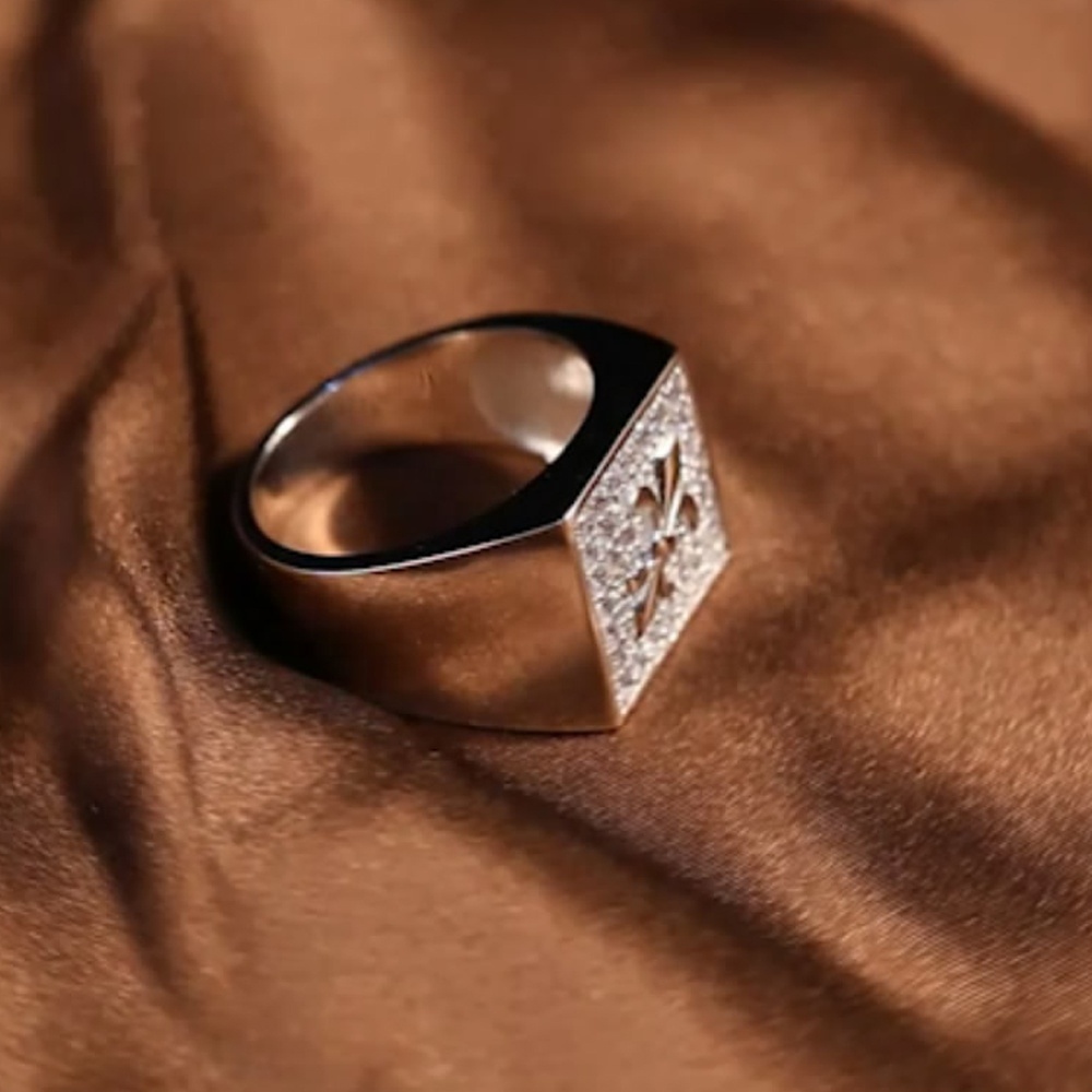 2019 Diseño de Moda de plata 925 Cz 2 gramos anillo de oro a enviar hombres regalos