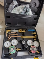 Kit de soudage et de découpe en laiton FLOWLINE de type Afrique avec régulateur d'oxygène G5/8 et régulateur d'acétylène CGA510 de style américain