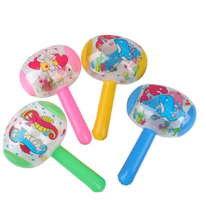 Most Popular PVC Material Blow-Up Hammer <b>Small</b> Squeaky <b>Bell</b> Hand Clapper for Kids and Adults Fun Party Game for All Ages - Product Image 1